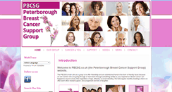 Desktop Screenshot of peterboroughbreastcancersupportgroup.co.uk